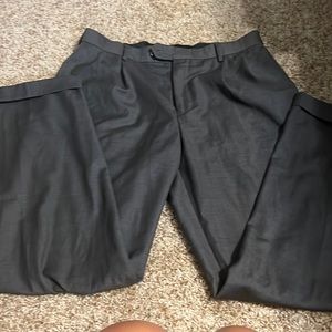 Croft and Barrow, dark gray, dress pants, 34 x 30, Pleated and cuffed